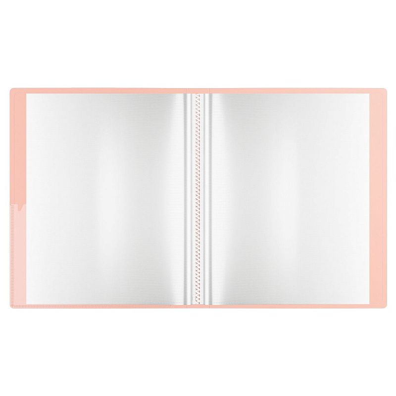 Папка с 60 вкладышами Berlingo "Soft Touch Pro", 30мм, 700мкм, с внутр. карманом, зеленая, внутр. розовая, софт-тач 