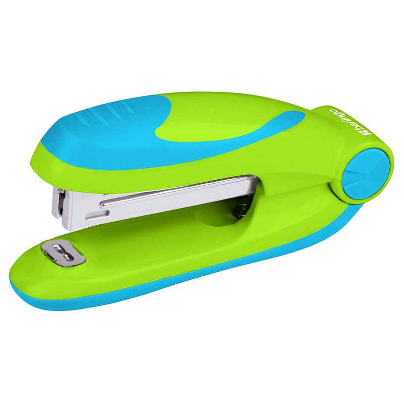 Набор Berlingo "Fuze": степлер №10 до 15л., зеленый; антистеплер; скобы №10; блистер