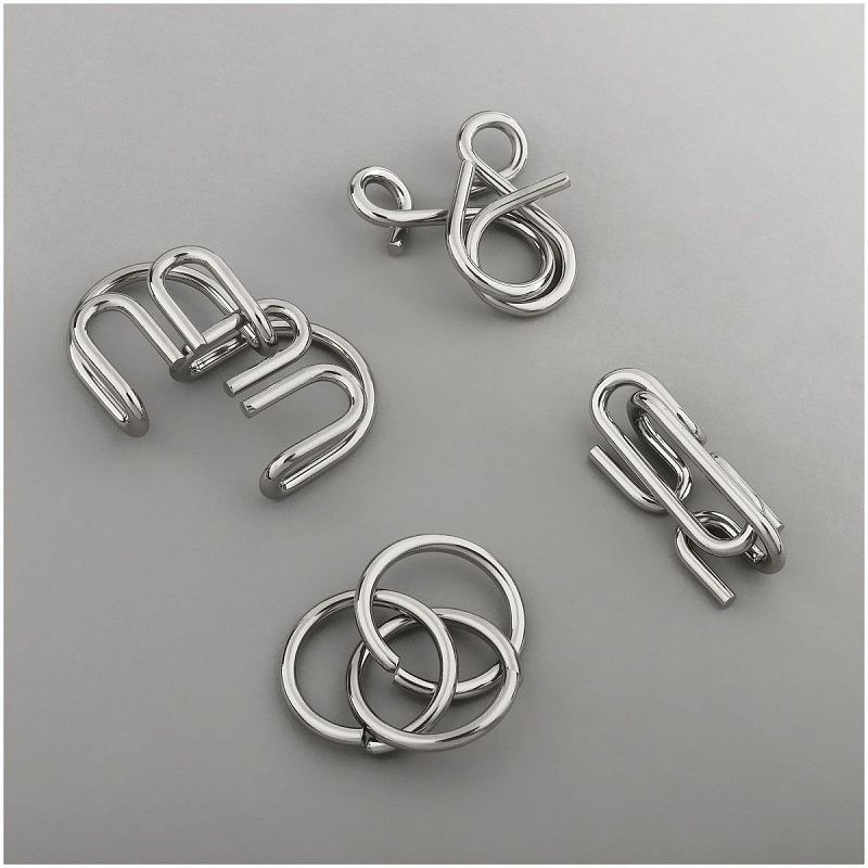 Набор металлических головоломок ТРИ СОВЫ, 18шт., картонная коробка 