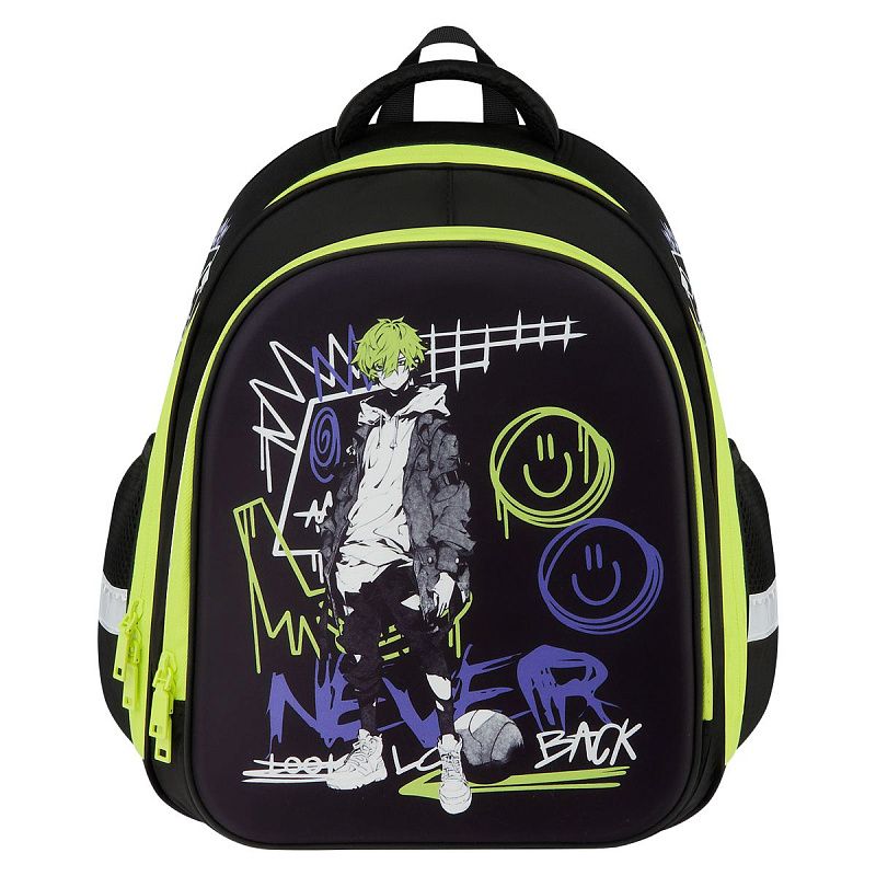 Ранец ArtSpace School Friend Light "Never look back" 35*29*12см, 2 отделения, 2 кармана, анатомическая спинка 
