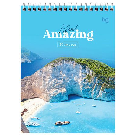 Блокнот А5 40л. на гребне BG "Amazing"