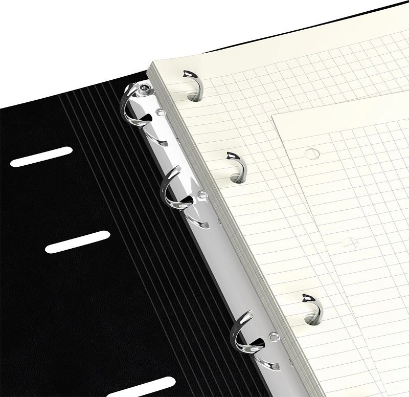 Тетрадь на кольцах А5, 120л., кожзам,  BG "Marble", иск. кожа, тиснение фольгой