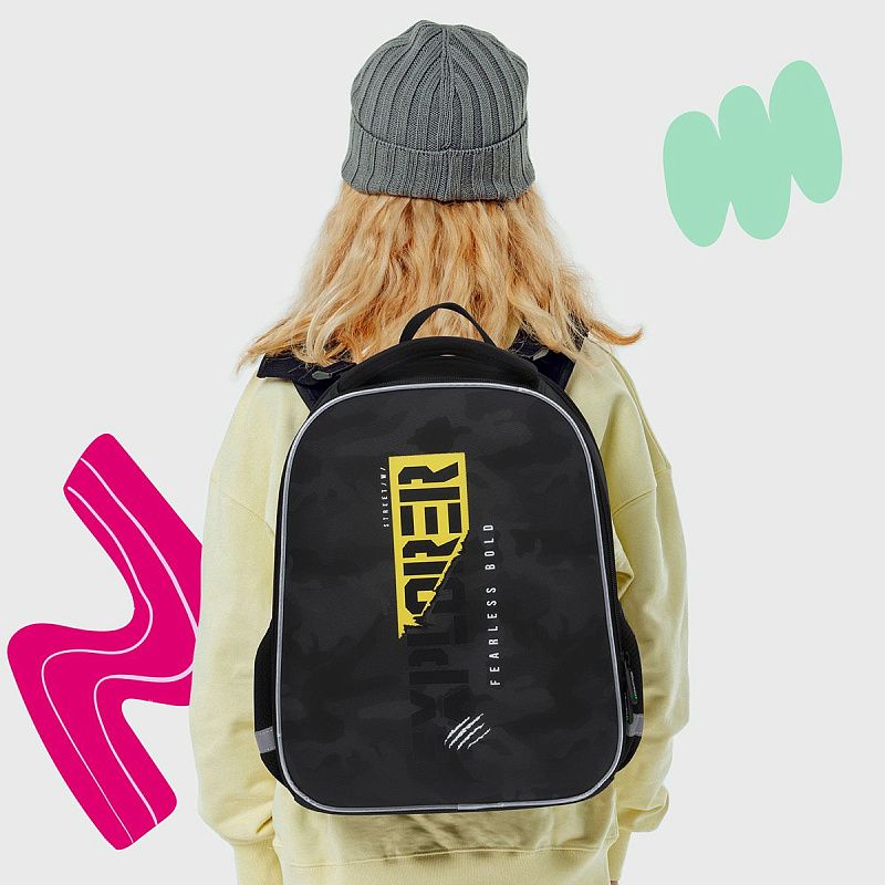 Ранец Berlingo Expert Mini "Explorer" 36*27*14см, 2 отделения, 2 кармана, анатомическая спинка 