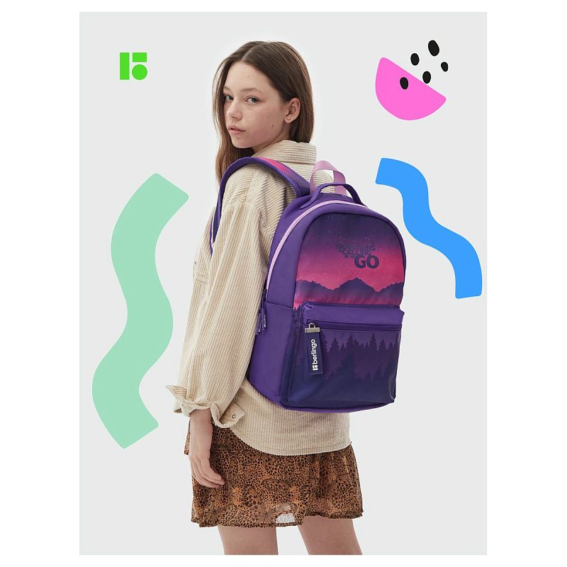 Рюкзак Berlingo "Scenic" 41*28*16см, 1 отделение, 3 кармана, уплотненная спинка 