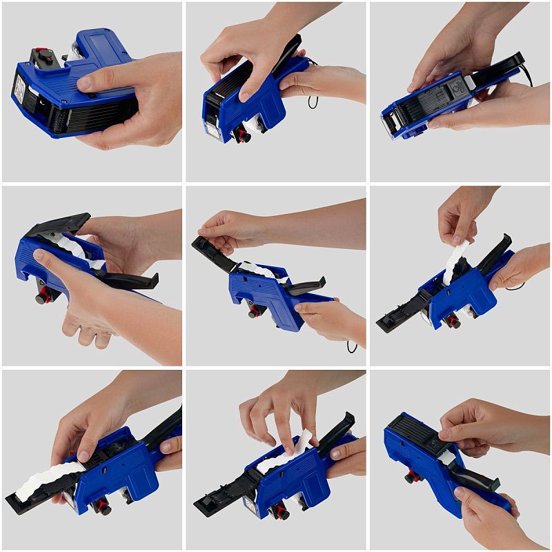 УЦЕНКА - Этикет-пистолет OfficeSpace однострочный, волнистая лента, 8 символов, 22*12мм (осн 321650)