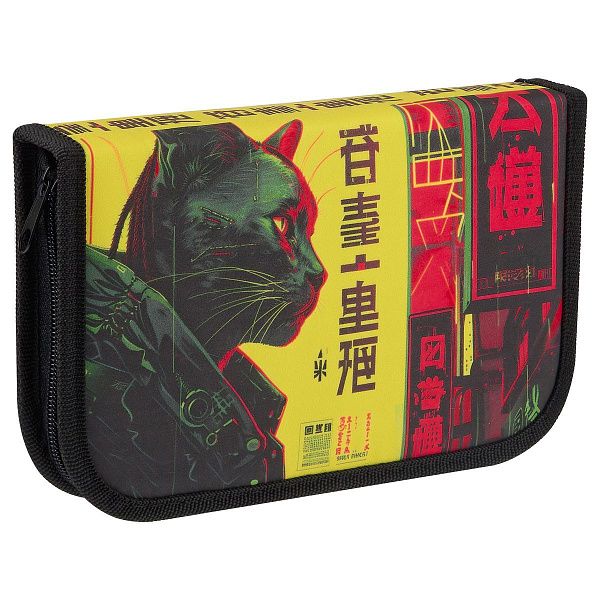 Пенал 1 отделение, 200*130 ArtSpace "Streets of Tokyo", две откидные секции, ткань