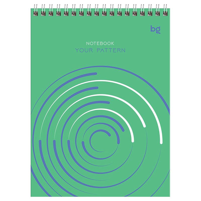 Блокнот А5 40л. на гребне BG "Your pattern"