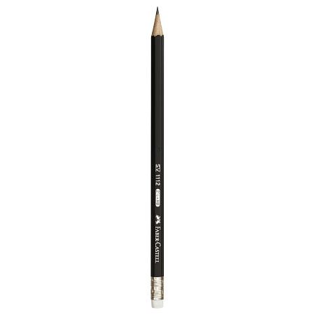 Карандаш ч/г Faber-Castell "1112" HB, с ластиком, заточен. 