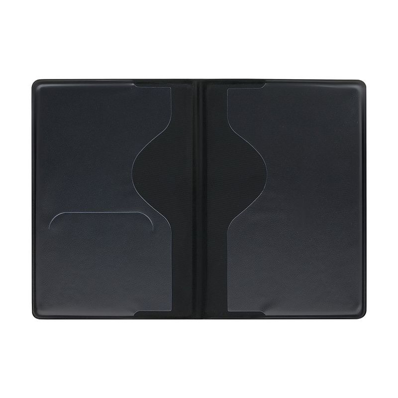 Обложка для паспорта OfficeSpace "Бабочки" мягкий полиуретан, серебро, тиснение золотом 