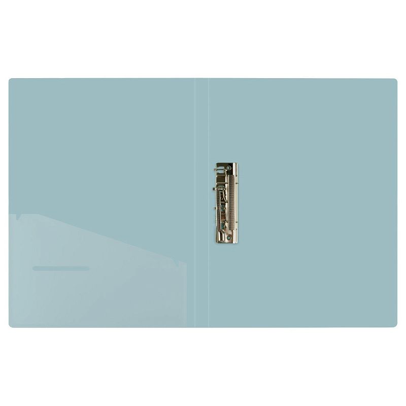 Папка с боковым зажимом СТАММ "Акцент" А4, 17мм, 800мкм, пластик, эвкалиптовая 