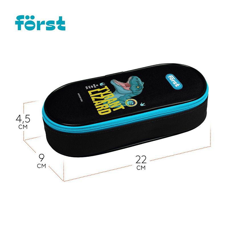 Пенал корпусный 1 отделение, 220*90*45 Först "Cool adventure", полиэстер 