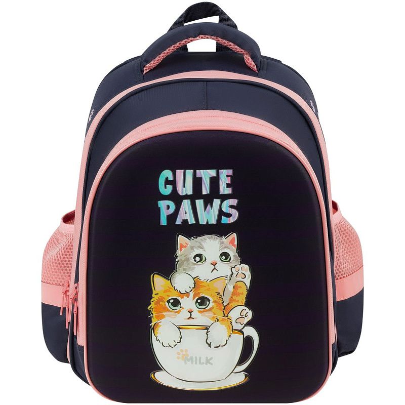 Ранец ArtSpace School Friend Light "Cute Paws" 35*29*12см, 2 отделения, 2 кармана, анатомическая спинка 