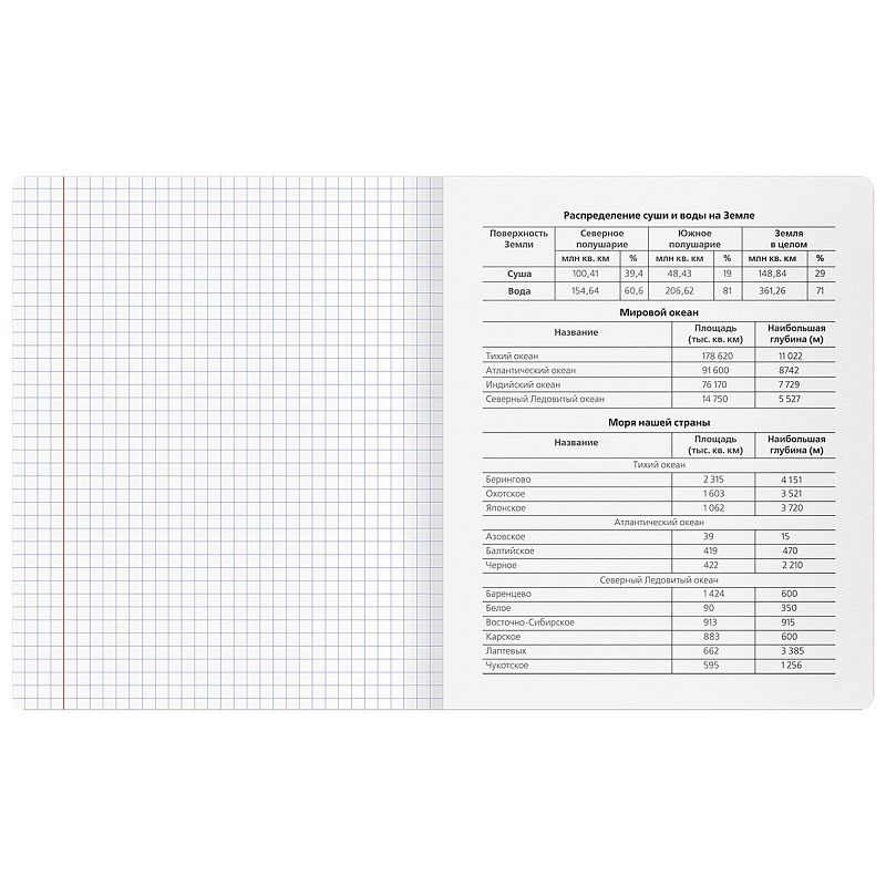 Тетрадь предметная 48л. BG "Минимализм" - География, выб.лак