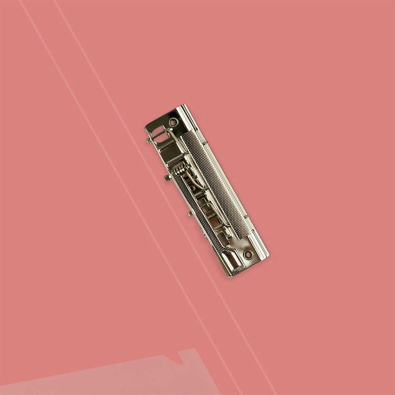 Папка с боковым зажимом СТАММ "Акцент" А4, 17мм, 800мкм, пластик, коралловая 