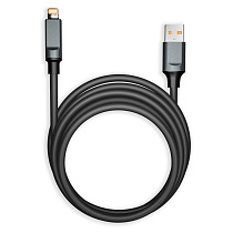 Кабель Smartbuy Bold, USB - Lightning, для Apple, экстрапрочный, 3A output, оплетка TPE, 1м, черный