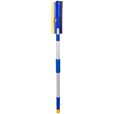 Стекломойка OfficeClean Professional, вращающ., телеск. ручка, раб. часть 25см (стяжка,губка,ручка)