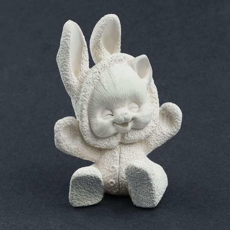 Набор для росписи из гипса ТРИ СОВЫ "Котенок в комбинезоне", высота фигурки 8,5см, с красками и кистью, картонная коробка