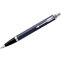 Ручка шариковая Parker "IM Matte Blue CT" синяя, 1,0мм, кнопочн., подарочная упаковка