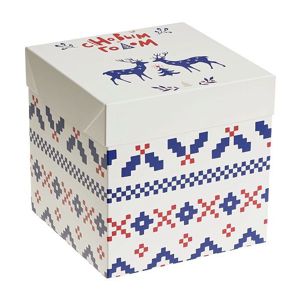 Коробка складная подарочная MESHU "Nordic", (15*15*15см)