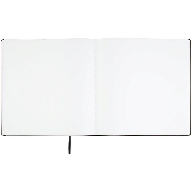 Скетчбук 80л., 300*300 Гамма "Студия", черный, твердая обложка, на резинке, белая, 140г/м2