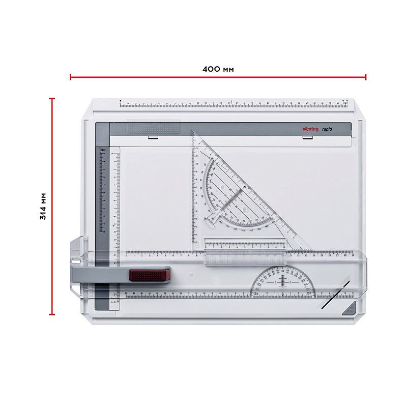 Доска чертежная А4 Rotring "Rapid", угловой зажим 