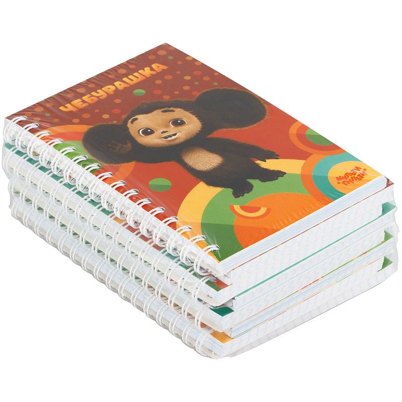 Записная книжка А6 80л. на гребне Мульти-Пульти "Чебурашка"