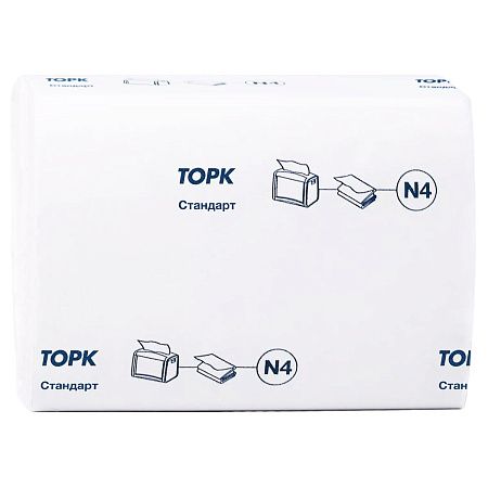 Салфетки бумажные для лица Tork "Xpressnap"(N4), 2-слойные, 16*23см, белые, 200шт. 