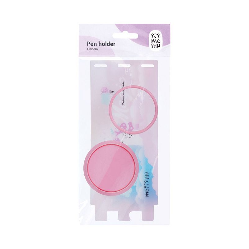 Подставка-стакан MESHU "Unicorn", пластиковая, розовая