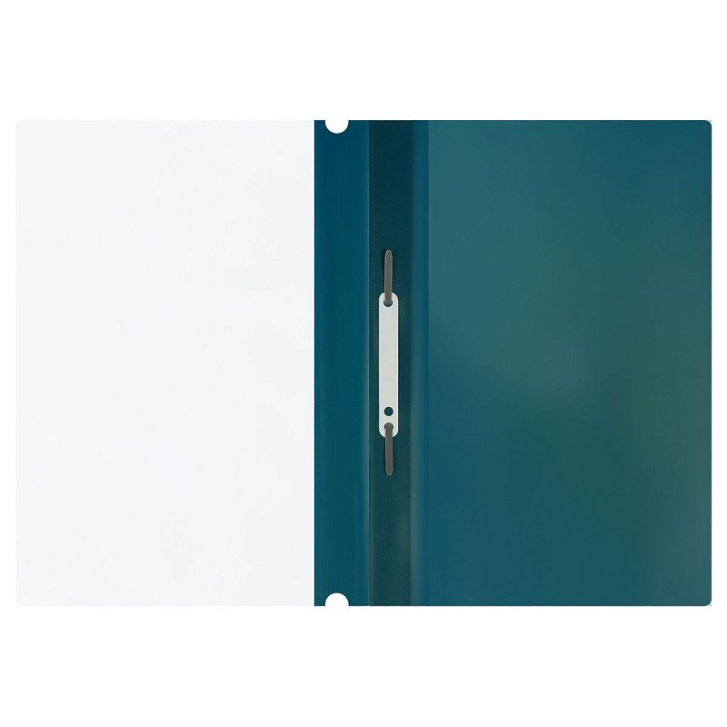 Папка-скоросшиватель пластик. СТАММ "Хамелеон" А4, 180мкм, зеленый хамелеон с прозр. верхом 