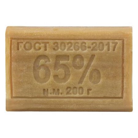 Мыло хозяйственное 65%, 200 г, МЕРИДИАН, без упаковки 