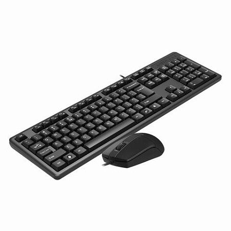 Набор проводной A4TECH KK-3330, USB, клавиатура 104 кл., мышь 2 кн.+1 кн.-колесо, черная, 1530249