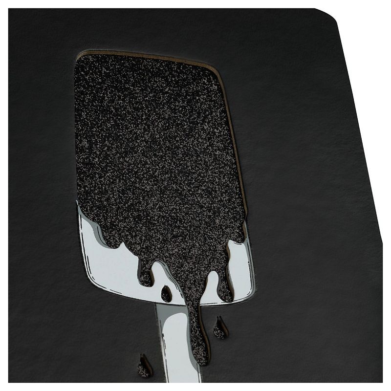 Записная книжка А5 80л., кожзам, MESHU "Ice", твердая обложка, тиснение фольгой, вырубка, блок в линию