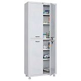 картинка Шкаф медицинский 2-створчатый HILFE "МД 2 1670/SS" 1755х700х320 мм, белый, S26199203009 от магазина