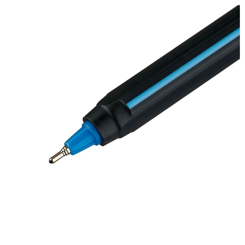 Ручка шариковая Luxor "Stick Soft Touch" синяя, 0,7мм, корпус ассорти 