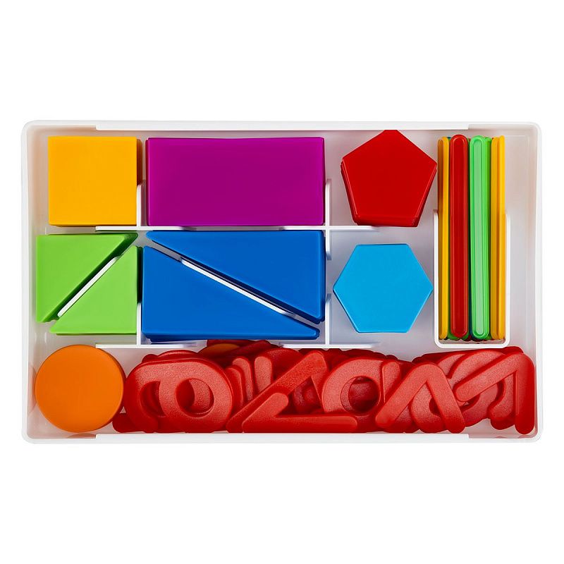 Касса цифр и счетных материалов СТАММ "Учись считать" с пятиугольником 