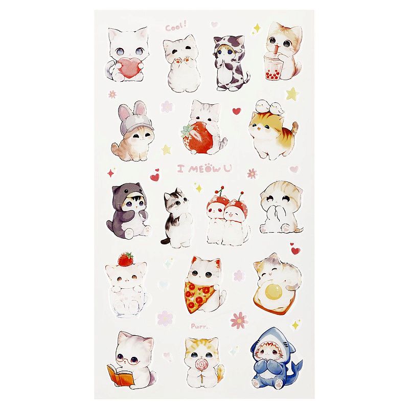 Наклейки гелевые MESHU  "Perrrfect" , 10*23см, инд. уп., европодвес