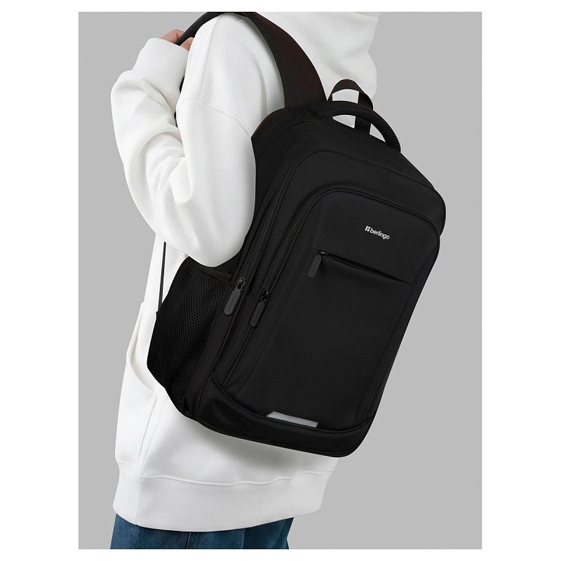 Рюкзак Berlingo City "Concept" 43*30*17см, 3 отделения, 3 кармана, отделение для ноутбука, эргономическая спинка 