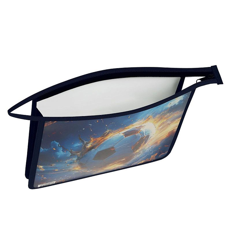 Папка для тетрадей 1 отделение, ArtSpace "Football", А5, пластик, на молнии 