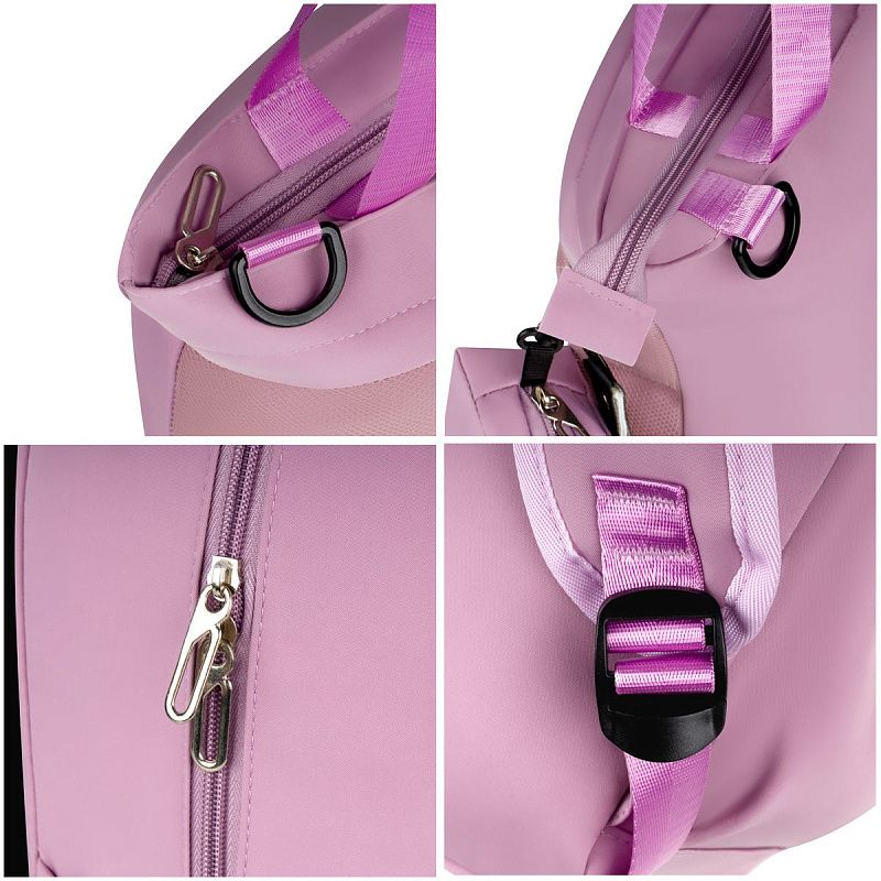 Рюкзак MESHU "Lily", 43*30*13см, 1 отделение, 3 кармана, уплотн. спинка, в комплекте сумка-шоппер 33*30см, пенал 20*5*5см 