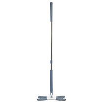 Швабра c отжимом x-type, плоская, OfficeClean Professional, мет. ручка 120 см., две насадки из микрофибры