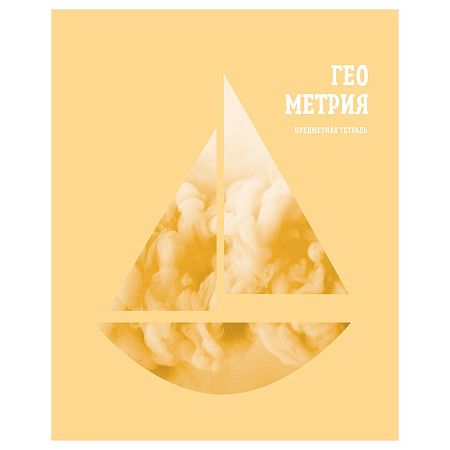 Тетрадь предметная 48л. BG "Подсказки" - Геометрия, матовая ламинация, микро sandy-touch лак