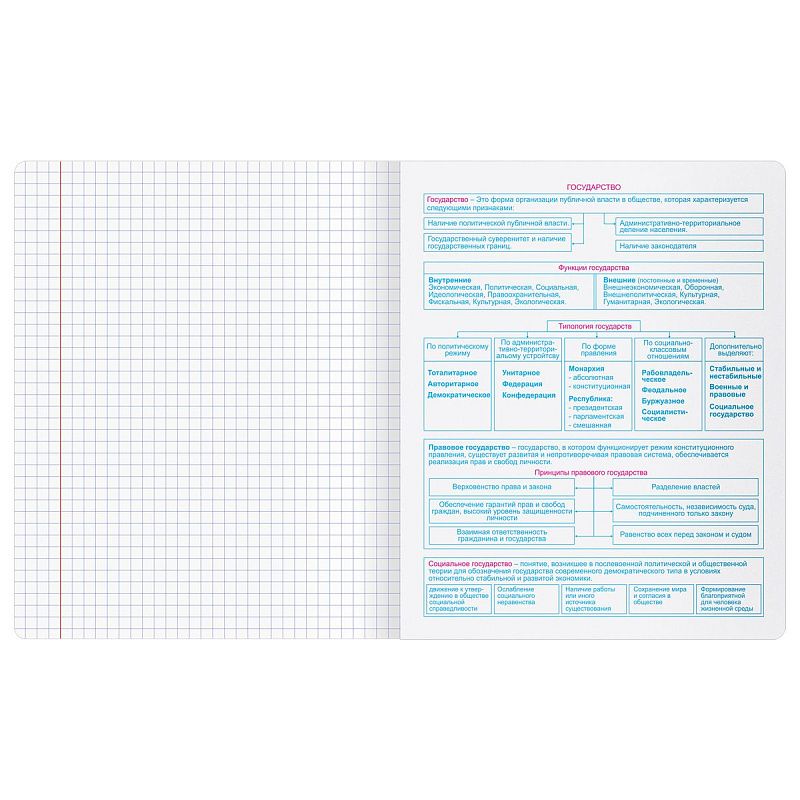 Тетрадь предметная 48л. BG "Крафт"- Обществознание, матовая ламинация
