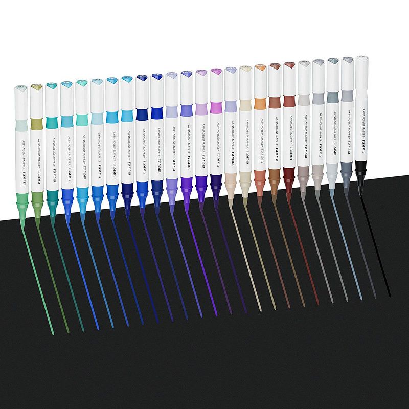 Маркеры акриловые Гамма "Классические", двухцветные, 48шт., 96 цв., пластик.бокс