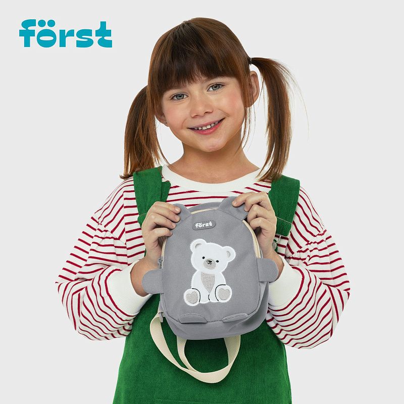 Рюкзак Först F-Kids "Teddy Hugs" 21*14*7,5см, 1 отделение, уплотненная спинка 