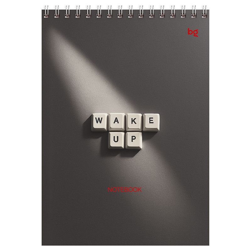 Блокнот А5 60л. на гребне BG "Push the button", твердая подложка