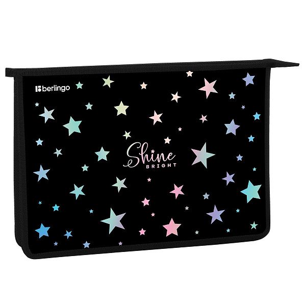 Папка для тетрадей 1 отделение, А4 Berlingo "Shine", 340*245*40 мм, пластик, на молнии