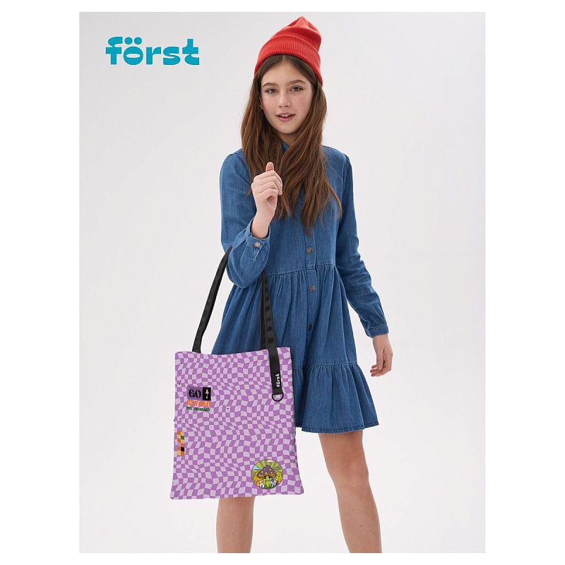 Сумка-шоппер Först "Hypno style" 40*35см, 1 отделение 