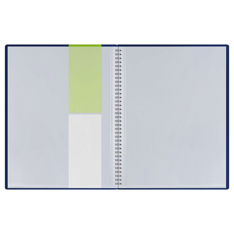 Папка с 20 вкладышами на гребне СТАММ "Диагональ" А4, 14мм, 700мкм, пластик, сапфир 