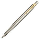 Ручка шариковая PARKER "Jotter Core Stainless Steel GT", ежедневник А5 черный, пакет, 880886