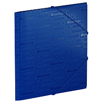 Папка для тетрадей на резинке Berlingo "Your Way" А5+, 600мкм, синяя